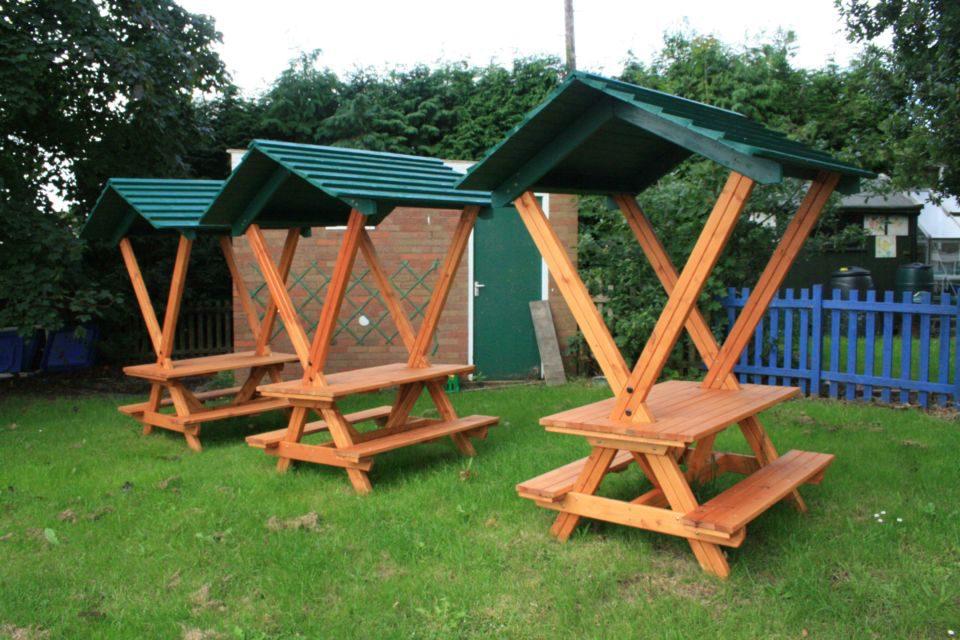 Picnic Table With A Roof • The Hideout House Company